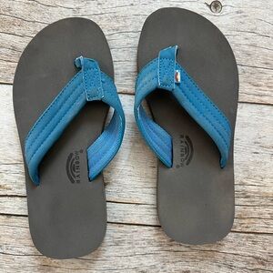 Rainbow Kids Blue Flip Flops